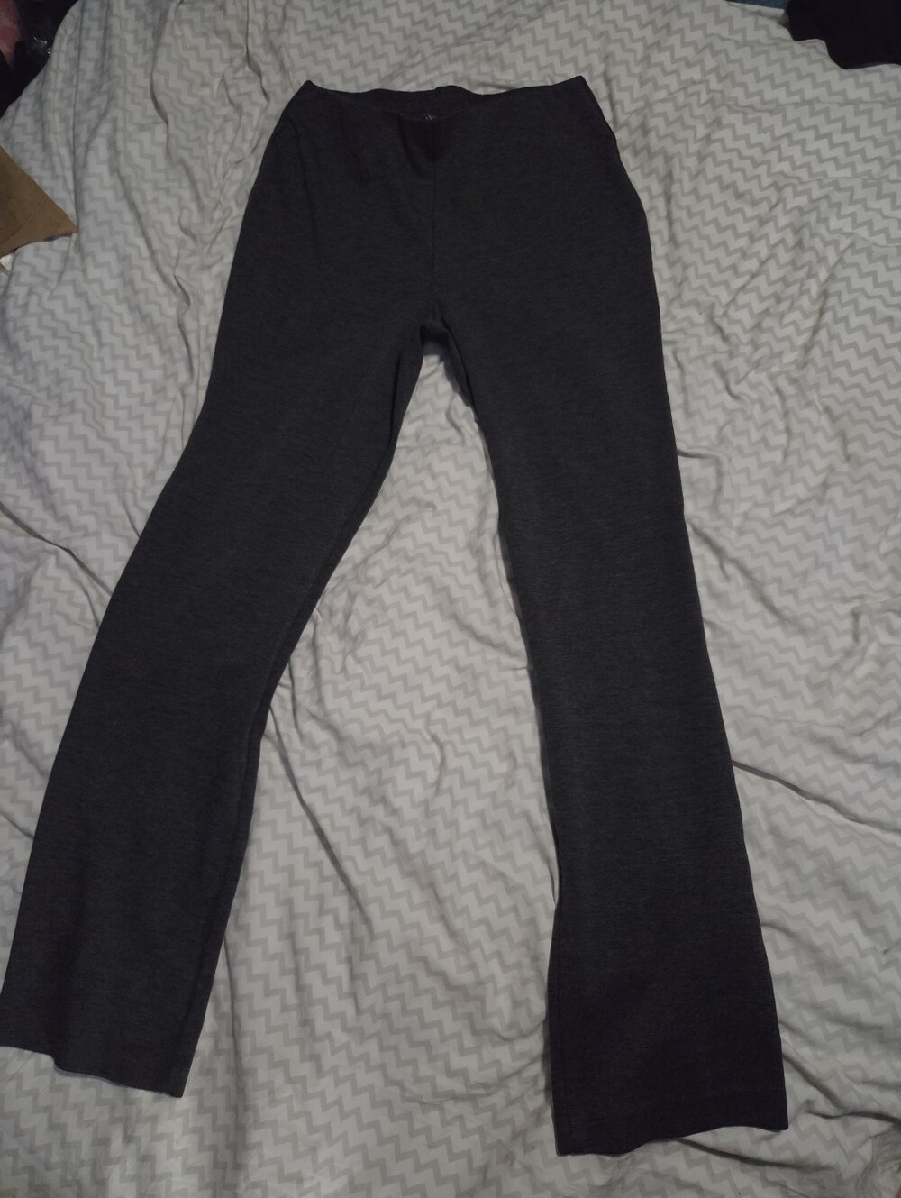 Vintage The Limited Dark Heather Gray Straight Fit Ponte Pants Size Med Reg